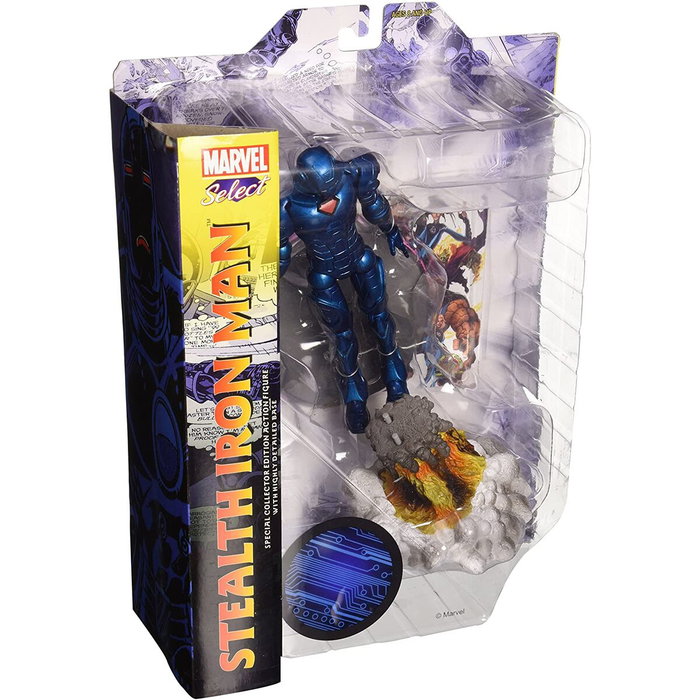DIAMOND SELECT - Figurine articulée Iron Man Marvel Select, 18 cm, en PVC DIAMOND SELECT - Figurine articulée Iron Man Marvel Select, 18 cm, en PVC