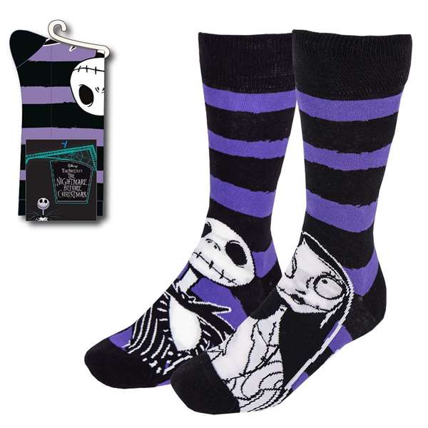 Disney The Nightmare Before Christmas Calcetines T3845 - Chaussettes motif film, tailles 38-45, pour adultes