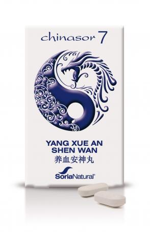 SORIA NATURAL CHINASOR 07 - YANG XUE AN SHEN WAN 30 comprimés SORIA NATURAL CHINASOR 07 - YANG XUE AN SHEN WAN 30 comprimés