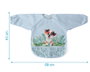 KioKids Babero Imperméable avec Manches Longues - Bleu - Collection Lovely Friends