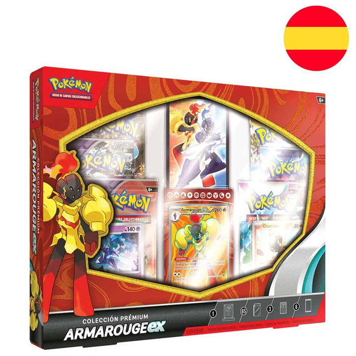 Pokémon Juego de Cartas - Cartes Pokémon Armarouge en espagnol - Blister de cartes à collectionner - +6 ans Pokémon Juego de Cartas - Cartes Pokémon Armarouge en espagnol - Blister de cartes à collectionner - +6 ans