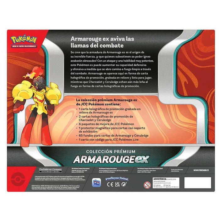 Pokémon Juego de Cartas - Cartes Pokémon Armarouge en espagnol - Blister de cartes à collectionner - +6 ans Pokémon Juego de Cartas - Cartes Pokémon Armarouge en espagnol - Blister de cartes à collectionner - +6 ans