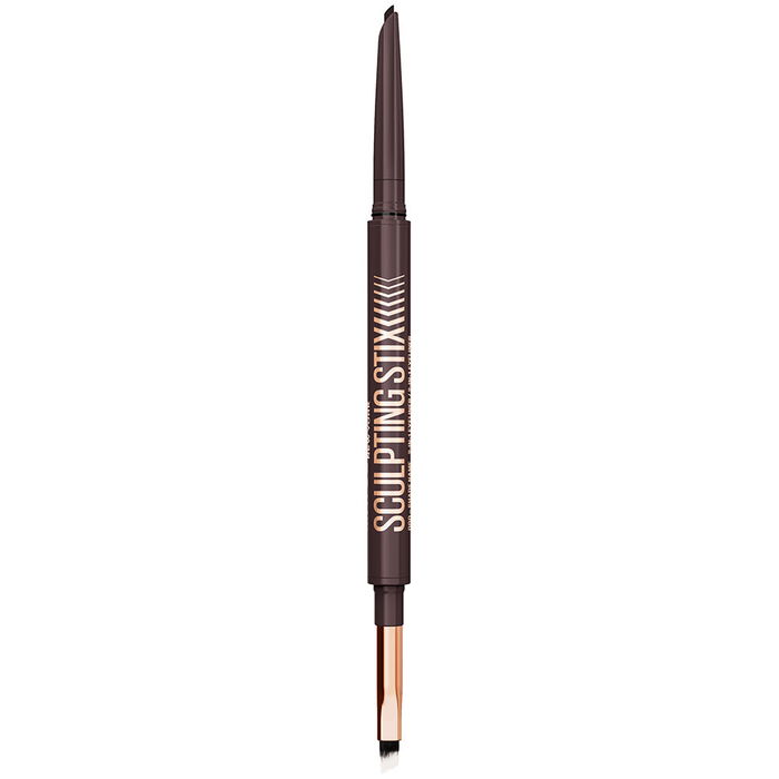 Maybelline Sculpting Stix Eyeliner n°015 Espresso, crayon 2 en 1 avec pinceau biseauté, 0.7 g, fini mat longue tenue 24h, pour yeux sensibles
