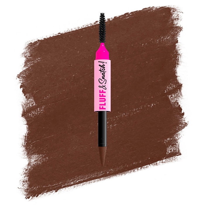 NYX Professional Makeup - Stylo poudre à sourcils Fluff & Snatch, Teinte 06 Brune, 1 g, Tenue 24h, Texture crème-poudre, Vegan