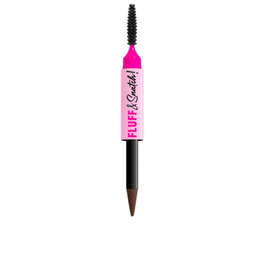 NYX Professional Makeup - Stylo poudre à sourcils Fluff & Snatch, Teinte 06 Brune, 1 g, Tenue 24h, Texture crème-poudre, Vegan
