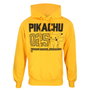 Pokémon Sweat à capuche unisex Pikachu Line Art Jaune, M