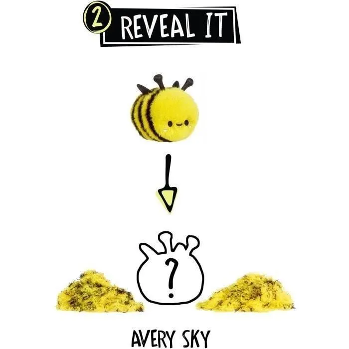 Fluffies Stuffiez Peluche ASMR Abeille ou Coccinelle Personnalisable - Rembourrage à Retirer pour Révéler un Nouveau Personnage et Créer un Objet Anti-Stress, 4 ans et plus