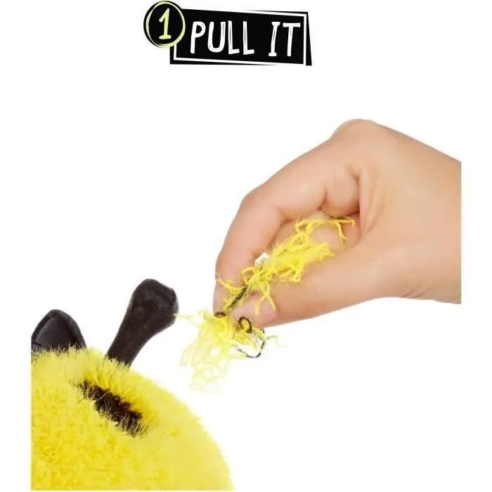 Fluffies Stuffiez Peluche ASMR Abeille ou Coccinelle Personnalisable - Rembourrage à Retirer pour Révéler un Nouveau Personnage et Créer un Objet Anti-Stress, 4 ans et plus