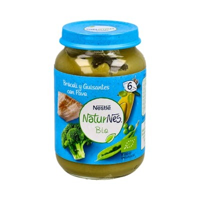 Nestlé Naturnes Bio Pot pour bébé Brocoli, Petits pois et Dinde 190 g Nestlé Naturnes Bio Pot pour bébé Brocoli, Petits pois et Dinde 190 g