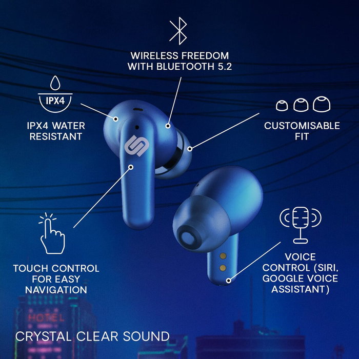 Écouteurs Sans Fil avec Étui de Charge Urbanista Seoul Bleu