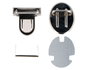 Innspiro Fermoir Tupi Oval en Acier Nickel 50x45 mm