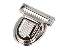 Innspiro Fermoir Tupi Oval en Acier Nickel 50x45 mm