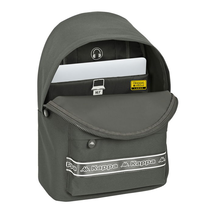 Cartable Kappa 31 x 41 x 16 cm Gris