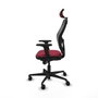 Piqueras y Crespo Chaise de Bureau avec Appui-tête Jorquera 2D036N2 Bordeaux