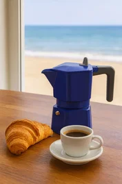 Pezzetti PENTAEXPRESS Cafetière Italienne en Aluminium, Bleu, 3 tasses