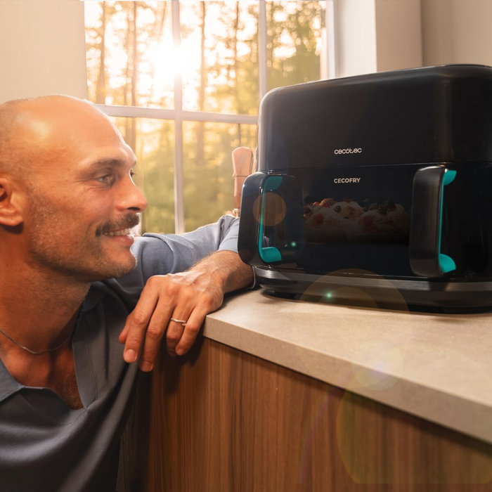 Friteuse à air Cecotec Cecofry&Grill Smokin'Prime 11000 2800W 10L Inox Noir