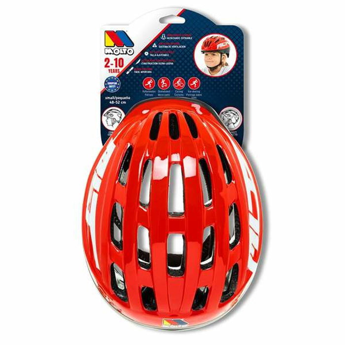 Casque de Cyclisme pour Enfants Moltó MLT Rouge Casque de Cyclisme pour Enfants Moltó MLT Rouge