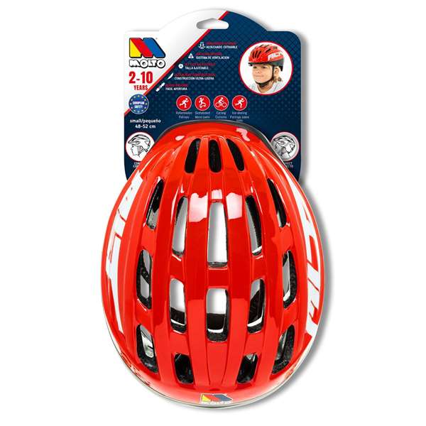 Molto Casque pour Enfant, Rouge, Dimensions 25 x 22 x 15 cm, Âge Minimum Recommandé 2 Ans, Matière Plastique Molto Casque pour Enfant, Rouge, Dimensions 25 x 22 x 15 cm, Âge Minimum Recommandé 2 Ans, Matière Plastique