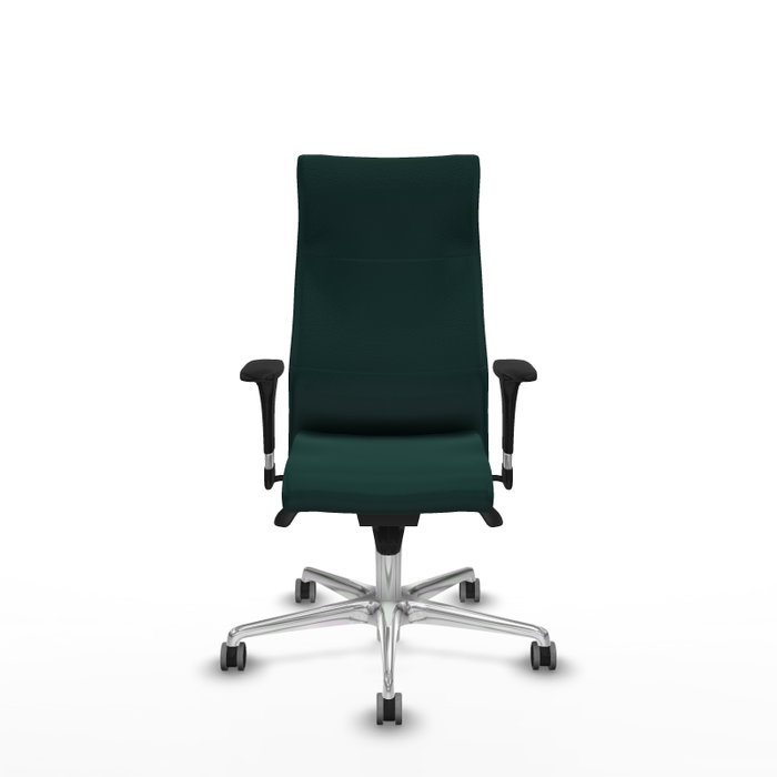 Piqueras Y Crespo Fauteuil Albacete, Simili-cuir Vert Bouteille, Mécanisme Synchrone
