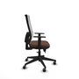 Piqueras y Crespo Chaise de Bureau Horna Blanc et Brun foncé