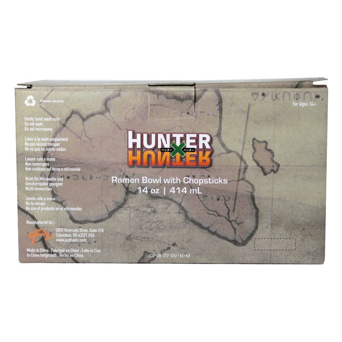 Hunter x Hunter bol à ramen avec baguettes 414 ml Hunter x Hunter bol à ramen avec baguettes 414 ml