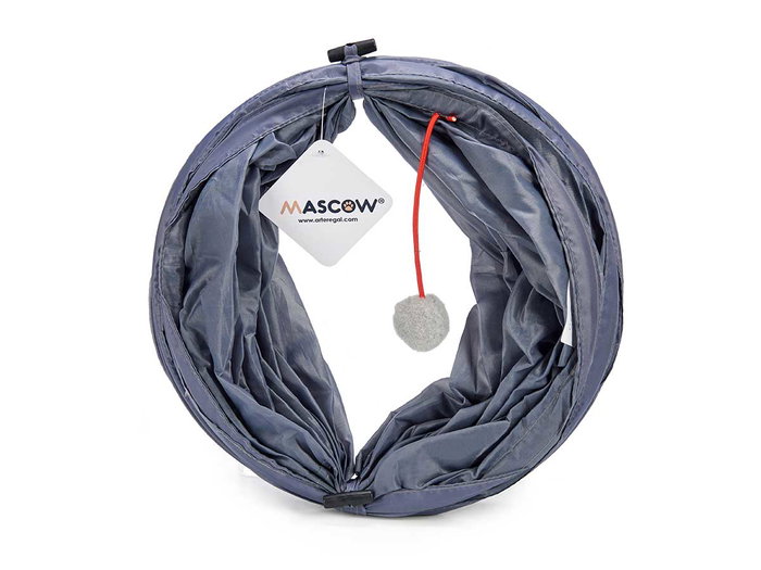 Mascow Tunnel pour Chat Gris 90 x 25 x 25 cm (Set de 24)