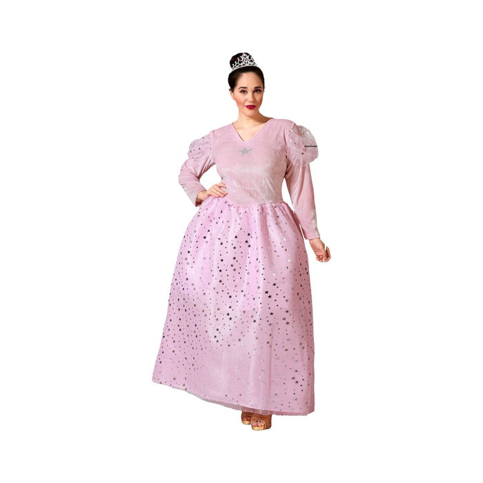 BigBuy Carnival Déguisement Bonne Fée Rose Femme XL
