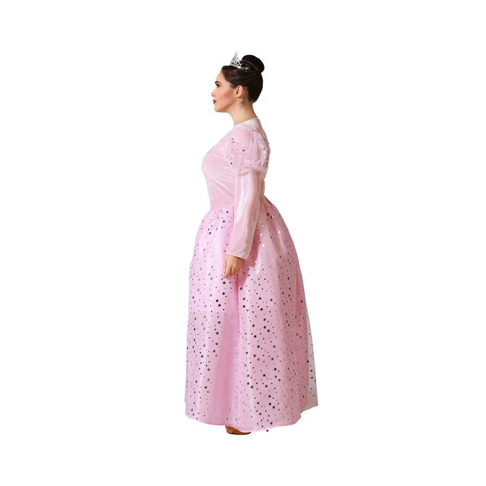 BigBuy Carnival Déguisement Bonne Fée Rose Femme XL