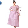 Déguisement Adulte Fée Marraine Rose pour Femme Taille XL, Robe Longue avec Détails Argentés, Polyester, Carnaval, 2023