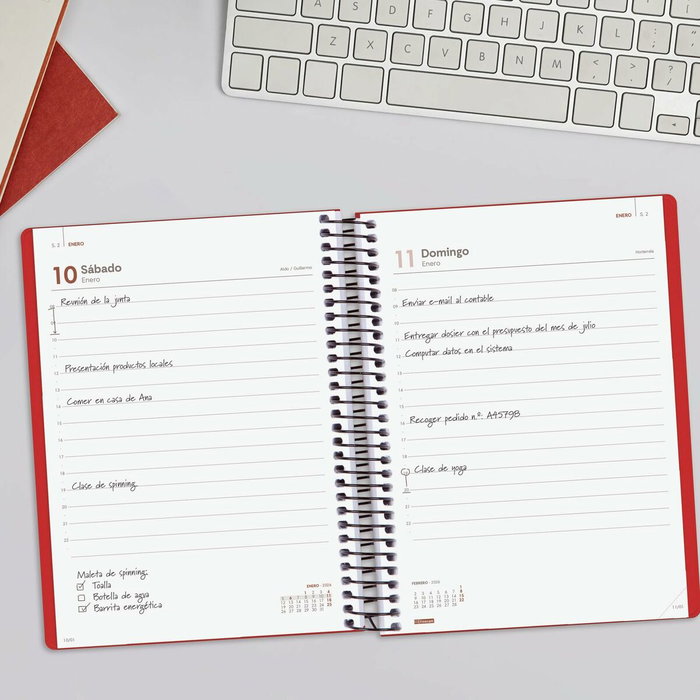 Agenda Finocam MY Rouge A5 15,5 x 21,2 cm 2026 Agenda Finocam MY Rouge A5 15,5 x 21,2 cm 2026
