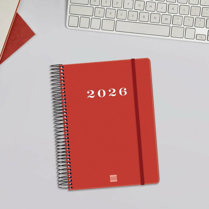 Agenda Finocam MY Rouge A5 15,5 x 21,2 cm 2026 Agenda Finocam MY Rouge A5 15,5 x 21,2 cm 2026