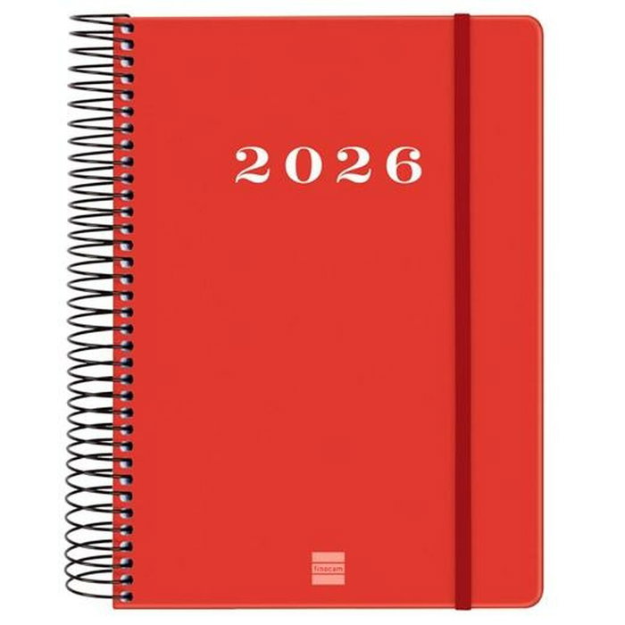 Agenda Finocam MY Rouge A5 15,5 x 21,2 cm 2026 Agenda Finocam MY Rouge A5 15,5 x 21,2 cm 2026