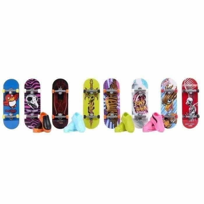 Hot Wheels Pack Tony Hawk Fingerskate - 8 Planches - Multicolor