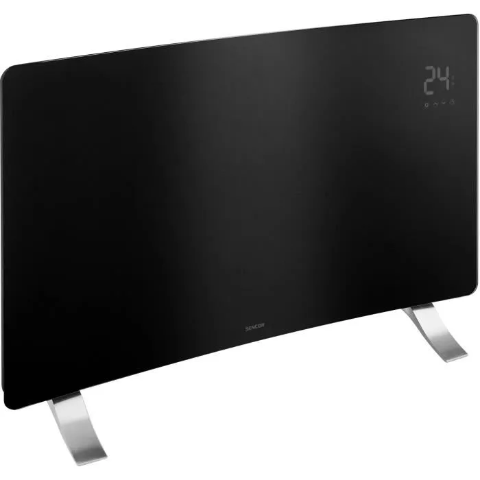 Sencor SCF 4741BK Radiateur intelligent Wi-Fi en verre - 2400 W - Noir Sencor SCF 4741BK Radiateur intelligent Wi-Fi en verre - 2400 W - Noir