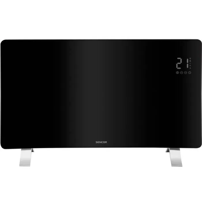 Sencor SCF 4741BK Radiateur intelligent Wi-Fi en verre - 2400 W - Noir Sencor SCF 4741BK Radiateur intelligent Wi-Fi en verre - 2400 W - Noir
