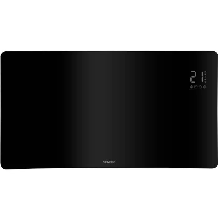 Sencor SCF 4741BK Radiateur intelligent Wi-Fi en verre - 2400 W - Noir Sencor SCF 4741BK Radiateur intelligent Wi-Fi en verre - 2400 W - Noir