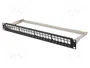 LANBERG Panneau de brassage Keystone 24 ports 1U noir