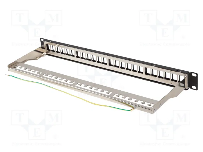 LANBERG Panneau de brassage Keystone 24 ports 1U noir