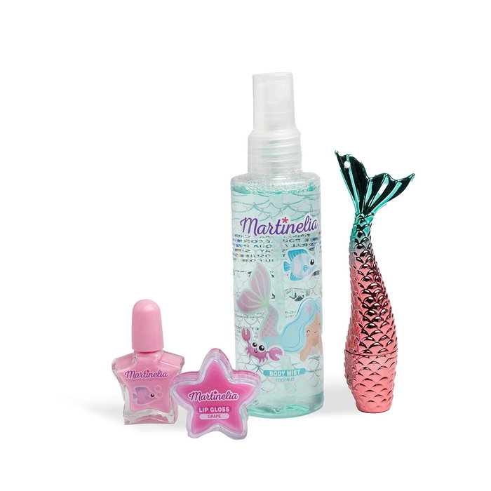 Martinelia - Set De Belleza Ocean Lets Be Mermaids 85445 Aquarius - Coffret Cadeau avec Brume Corporelle, Brillant à Lèvres et Vernis à Ongles