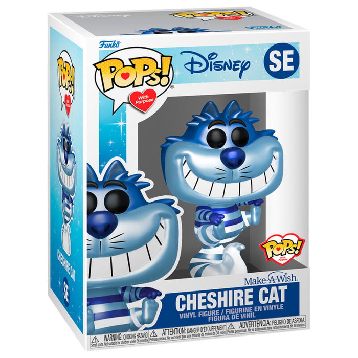 FUNKO Figure POP Disney Make a Wish Cheshire Cat Metallic
