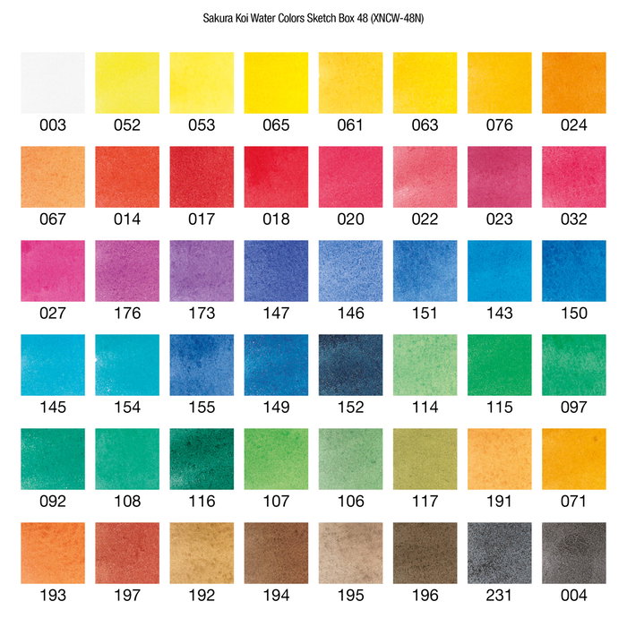 Sakura Koi Water Colors Pocket Field Sketch Box avec 48 godets Sakura Koi Water Colors Pocket Field Sketch Box avec 48 godets