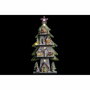 Sapin de Noël DKD Home Decor Rouge Arbre Bleu Rose Bois Vert (23 x 9 x 47 cm) (2 Unités)