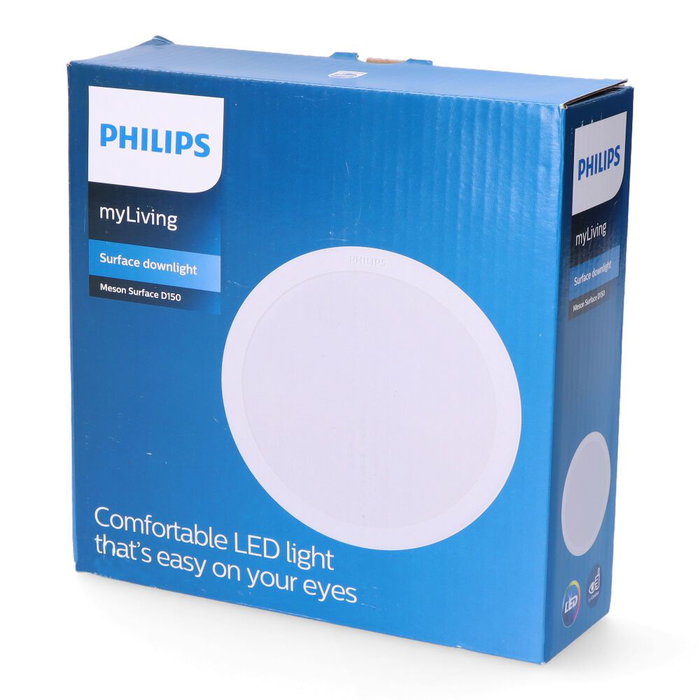 Philips Downlight LED Meson 16,5W 1300lm 4000K Lumière du Jour Encastrable Blanc Ø17,01 x 5 cm IP20 Philips Downlight LED Meson 16,5W 1300lm 4000K Lumière du Jour Encastrable Blanc Ø17,01 x 5 cm IP20