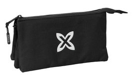 Safta Munich - Porte-tout triple basique noir - Dimensions 22x12x3 cm - Recommandé à partir de 3 ans