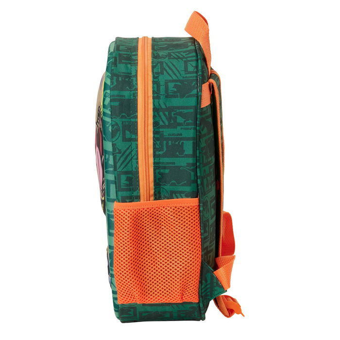 Sac à dos enfant Jurassic World Vert foncé 27 x 33 x 10 cm 3D