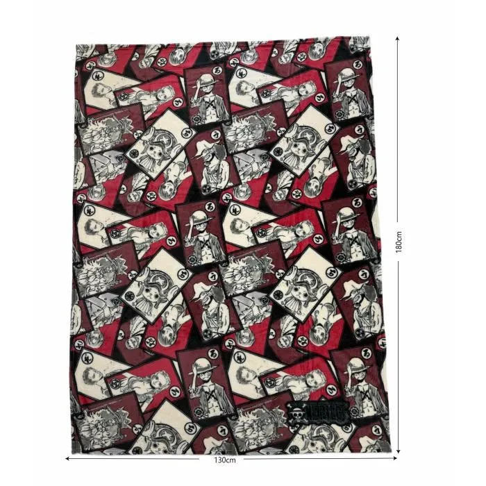 One Piece - Plaid de l'univers One Piece, 130 x 180 cm, motif animé, doux et décoratif pour canapé, lit et voyage One Piece - Plaid de l'univers One Piece, 130 x 180 cm, motif animé, doux et décoratif pour canapé, lit et voyage