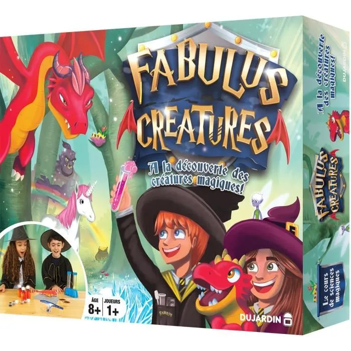 Dujardin Fabulus Creatures - Jeu de société éducatif et magique pour enfants dès 8 ans - Plus de 20 expériences guidées