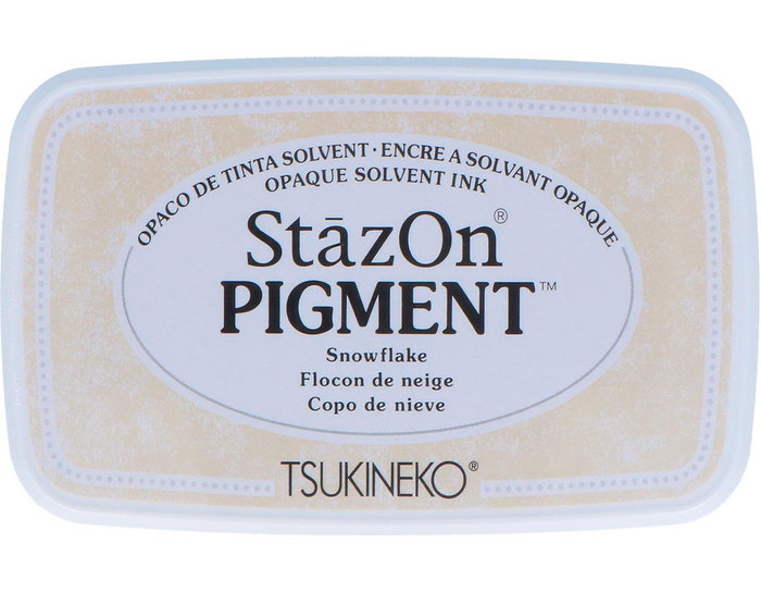 Tsukineko STAZON PIGMENT Tampon encreur blanc opaque Tsukineko STAZON PIGMENT Tampon encreur blanc opaque