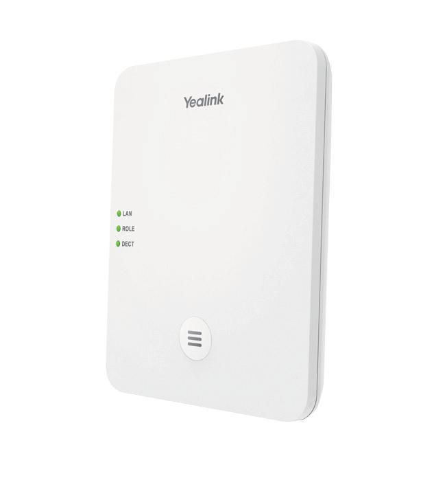 Yealink Système DECT IP Multi-Cell W80 - Base W80B et Manager W80DM - Couverture 50m intérieur / 300m extérieur - PoE, VLAN, Sécurité - Jusqu'à 100 postes