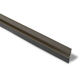 BRINOX Burlete Adhésif Aluminium et Caoutchouc Marron 100cm